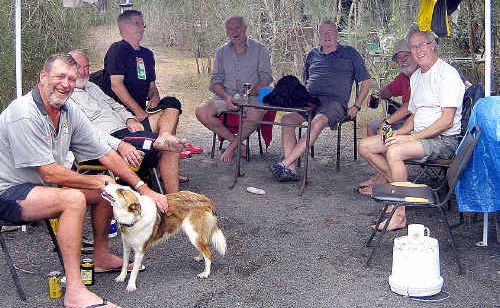 Vietnam veterans Lance Sanderson, Rick Robertson, Keith Sharpe, Tony Taylor, Mike Sheahan and Russell Scott reunited at Roger Dwyer’s rural property near Woodgate last week. Vietnam veterans Lance Sanderson, Rick Robertson, Keith Sharpe, Tony Taylor, Mike Sheahan and Russell Scott reunited at Roger Dwyer’s rural property near Woodgate last week.